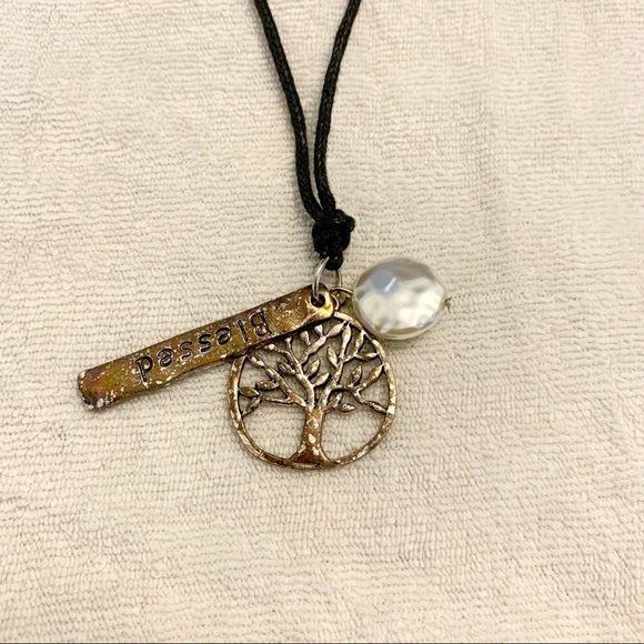 Tree of Life Adjustable Necklace & Cross Bracelet - Picture 3 of 6